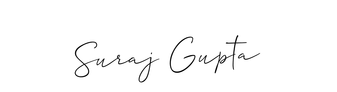 Also we have Suraj Gupta name is the best signature style. Create professional handwritten signature collection using Allison_Script autograph style. Suraj Gupta signature style 2 images and pictures png