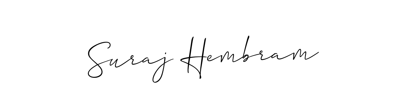 if you are searching for the best signature style for your name Suraj Hembram. so please give up your signature search. here we have designed multiple signature styles  using Allison_Script. Suraj Hembram signature style 2 images and pictures png