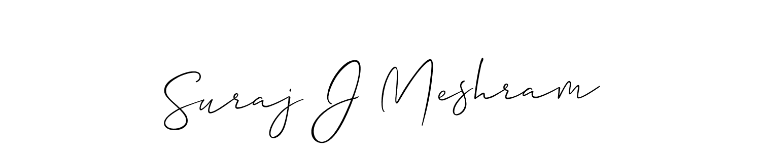 Make a beautiful signature design for name Suraj J Meshram. Use this online signature maker to create a handwritten signature for free. Suraj J Meshram signature style 2 images and pictures png