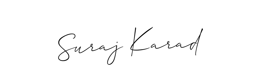 Check out images of Autograph of Suraj Karad name. Actor Suraj Karad Signature Style. Allison_Script is a professional sign style online. Suraj Karad signature style 2 images and pictures png