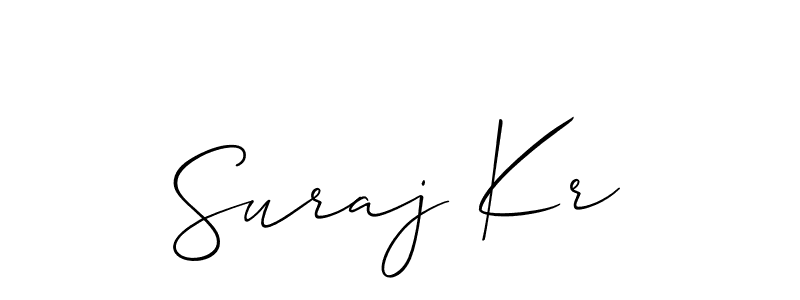 This is the best signature style for the Suraj Kr name. Also you like these signature font (Allison_Script). Mix name signature. Suraj Kr signature style 2 images and pictures png