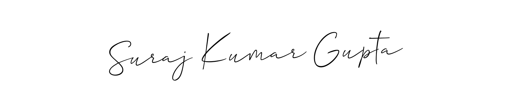 Make a short Suraj Kumar Gupta signature style. Manage your documents anywhere anytime using Allison_Script. Create and add eSignatures, submit forms, share and send files easily. Suraj Kumar Gupta signature style 2 images and pictures png