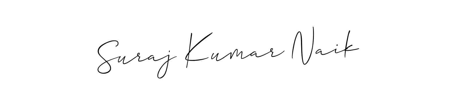 Make a short Suraj Kumar Naik signature style. Manage your documents anywhere anytime using Allison_Script. Create and add eSignatures, submit forms, share and send files easily. Suraj Kumar Naik signature style 2 images and pictures png
