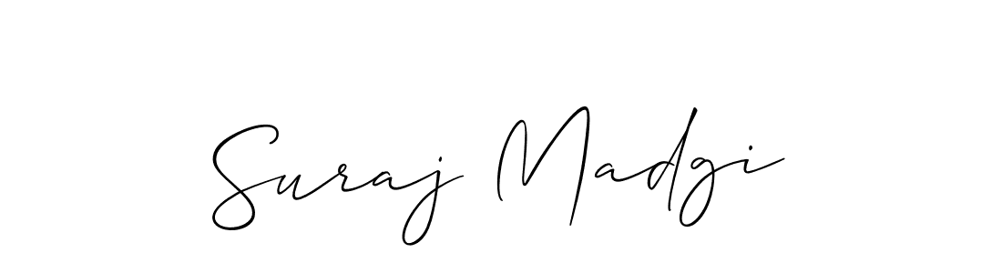 Create a beautiful signature design for name Suraj Madgi. With this signature (Allison_Script) fonts, you can make a handwritten signature for free. Suraj Madgi signature style 2 images and pictures png