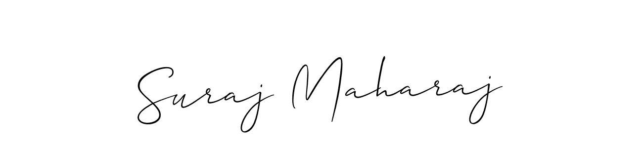 The best way (Allison_Script) to make a short signature is to pick only two or three words in your name. The name Suraj Maharaj include a total of six letters. For converting this name. Suraj Maharaj signature style 2 images and pictures png