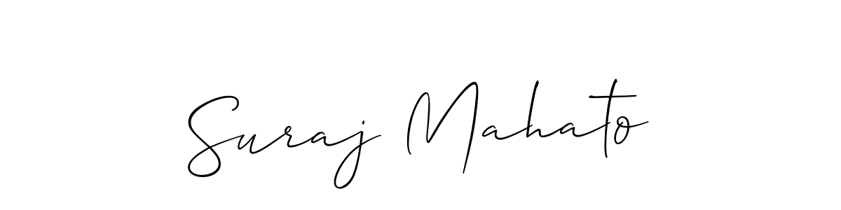 Similarly Allison_Script is the best handwritten signature design. Signature creator online .You can use it as an online autograph creator for name Suraj Mahato. Suraj Mahato signature style 2 images and pictures png