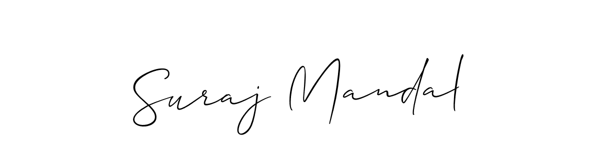 You should practise on your own different ways (Allison_Script) to write your name (Suraj Mandal) in signature. don't let someone else do it for you. Suraj Mandal signature style 2 images and pictures png
