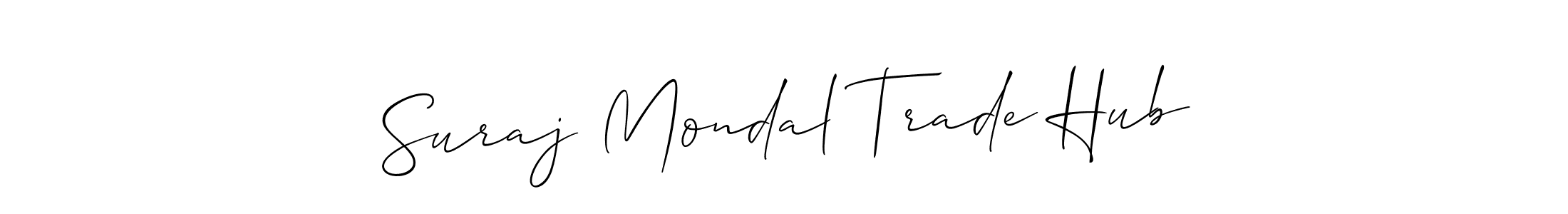 Check out images of Autograph of Suraj Mondal Trade Hub name. Actor Suraj Mondal Trade Hub Signature Style. Allison_Script is a professional sign style online. Suraj Mondal Trade Hub signature style 2 images and pictures png
