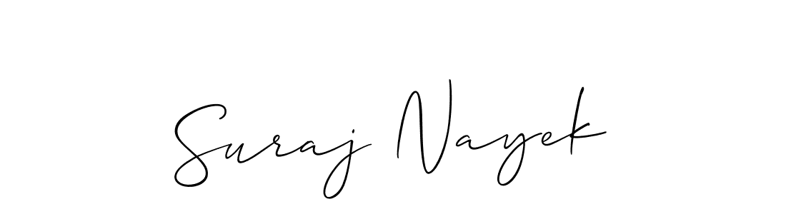 Also we have Suraj Nayek name is the best signature style. Create professional handwritten signature collection using Allison_Script autograph style. Suraj Nayek signature style 2 images and pictures png