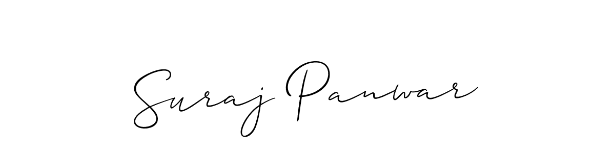 How to make Suraj Panwar signature? Allison_Script is a professional autograph style. Create handwritten signature for Suraj Panwar name. Suraj Panwar signature style 2 images and pictures png