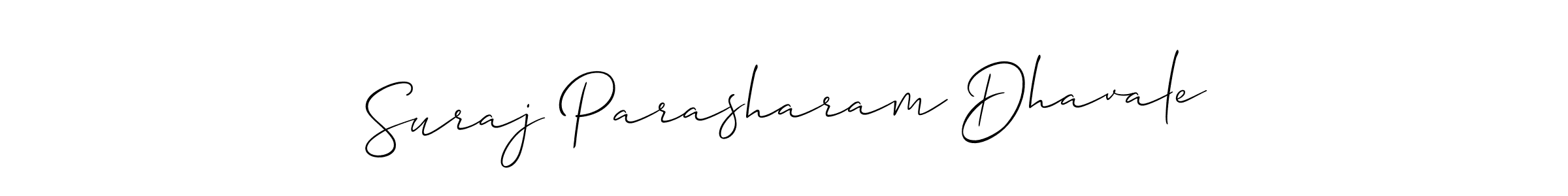 Use a signature maker to create a handwritten signature online. With this signature software, you can design (Allison_Script) your own signature for name Suraj Parasharam Dhavale. Suraj Parasharam Dhavale signature style 2 images and pictures png