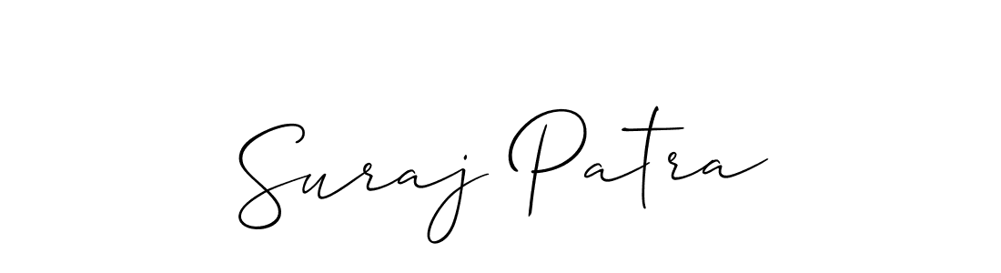 Use a signature maker to create a handwritten signature online. With this signature software, you can design (Allison_Script) your own signature for name Suraj Patra. Suraj Patra signature style 2 images and pictures png