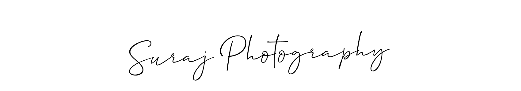 Similarly Allison_Script is the best handwritten signature design. Signature creator online .You can use it as an online autograph creator for name Suraj Photography. Suraj Photography signature style 2 images and pictures png