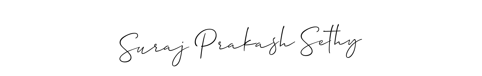 You can use this online signature creator to create a handwritten signature for the name Suraj Prakash Sethy. This is the best online autograph maker. Suraj Prakash Sethy signature style 2 images and pictures png