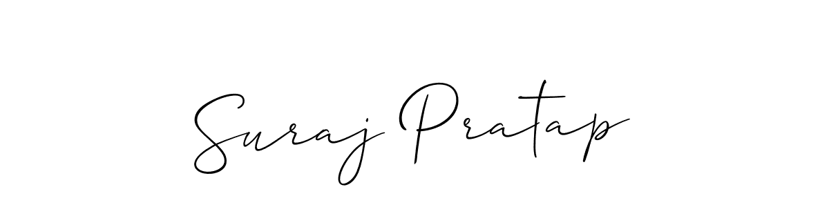 Suraj Pratap stylish signature style. Best Handwritten Sign (Allison_Script) for my name. Handwritten Signature Collection Ideas for my name Suraj Pratap. Suraj Pratap signature style 2 images and pictures png