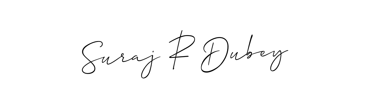 It looks lik you need a new signature style for name Suraj R Dubey. Design unique handwritten (Allison_Script) signature with our free signature maker in just a few clicks. Suraj R Dubey signature style 2 images and pictures png