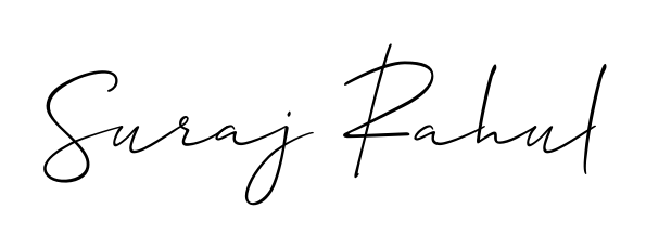A classic penmanship look for Suraj Rahul. The Allison_Script font brings timeless elegance and confidence to every signed document. Suraj Rahul signature style 2 images and pictures png