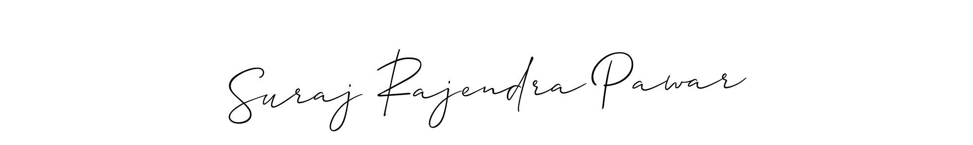 Also we have Suraj Rajendra Pawar name is the best signature style. Create professional handwritten signature collection using Allison_Script autograph style. Suraj Rajendra Pawar signature style 2 images and pictures png