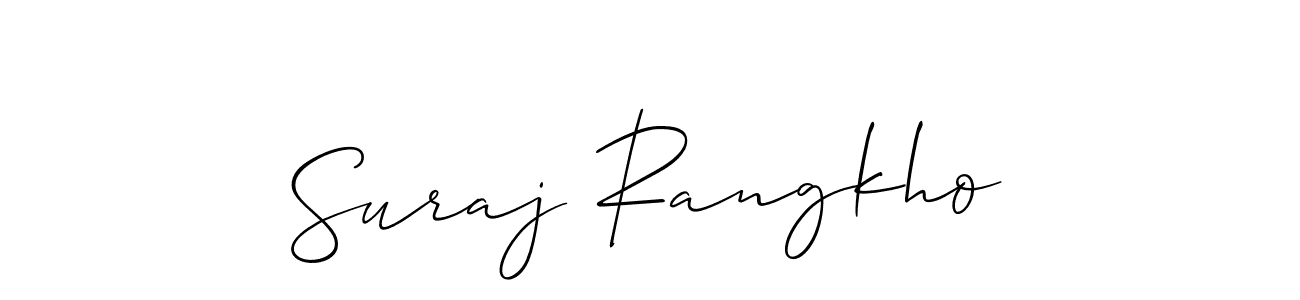 How to make Suraj Rangkho signature? Allison_Script is a professional autograph style. Create handwritten signature for Suraj Rangkho name. Suraj Rangkho signature style 2 images and pictures png