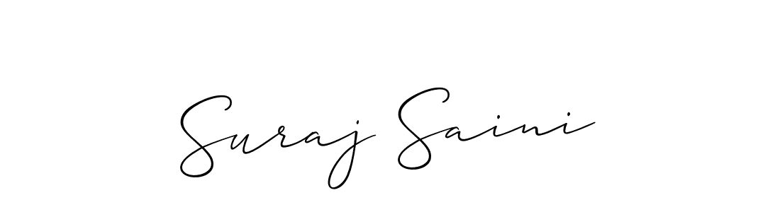 Make a beautiful signature design for name Suraj Saini. Use this online signature maker to create a handwritten signature for free. Suraj Saini signature style 2 images and pictures png