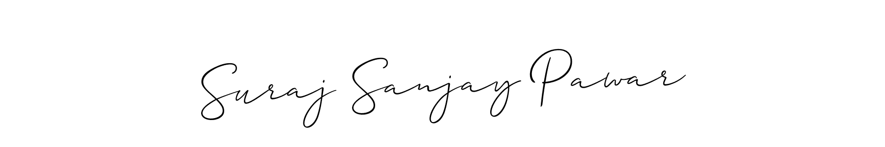Also You can easily find your signature by using the search form. We will create Suraj Sanjay Pawar name handwritten signature images for you free of cost using Allison_Script sign style. Suraj Sanjay Pawar signature style 2 images and pictures png