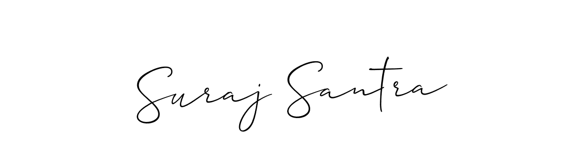 Best and Professional Signature Style for Suraj Santra. Allison_Script Best Signature Style Collection. Suraj Santra signature style 2 images and pictures png