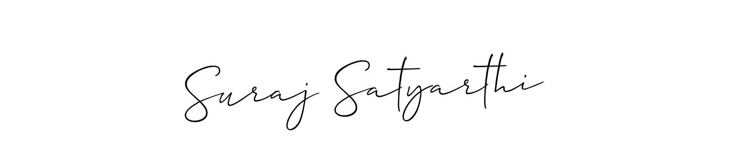 This is the best signature style for the Suraj Satyarthi name. Also you like these signature font (Allison_Script). Mix name signature. Suraj Satyarthi signature style 2 images and pictures png