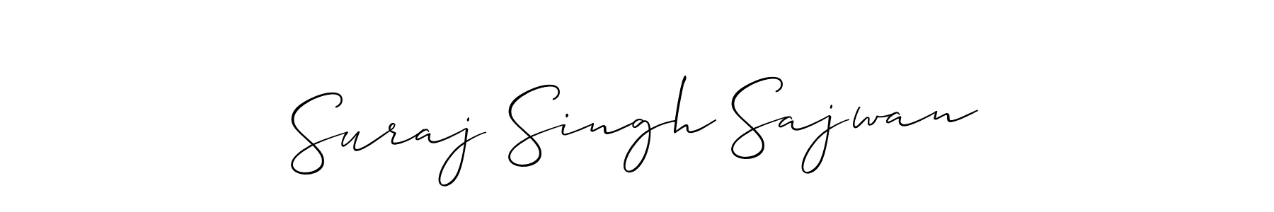 Once you've used our free online signature maker to create your best signature Allison_Script style, it's time to enjoy all of the benefits that Suraj Singh Sajwan name signing documents. Suraj Singh Sajwan signature style 2 images and pictures png