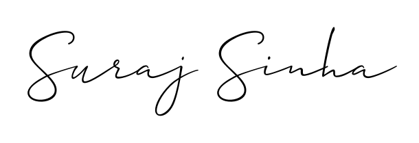 Discover how Suraj Sinha looks in an executive cursive font (Allison_Script). Perfect for legal documents, invoices, and certificates. Suraj Sinha signature style 2 images and pictures png