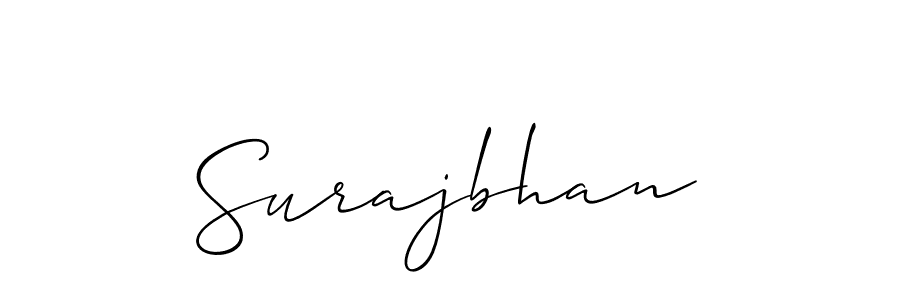 How to make Surajbhan signature? Allison_Script is a professional autograph style. Create handwritten signature for Surajbhan name. Surajbhan signature style 2 images and pictures png