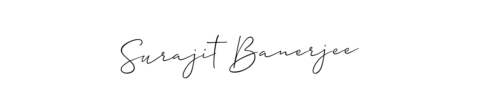 Also we have Surajit Banerjee name is the best signature style. Create professional handwritten signature collection using Allison_Script autograph style. Surajit Banerjee signature style 2 images and pictures png