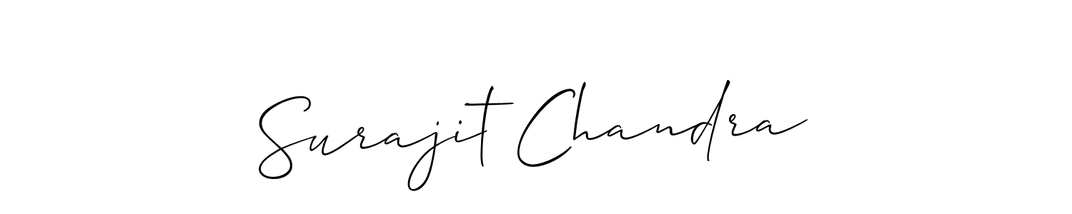 Make a short Surajit Chandra signature style. Manage your documents anywhere anytime using Allison_Script. Create and add eSignatures, submit forms, share and send files easily. Surajit Chandra signature style 2 images and pictures png