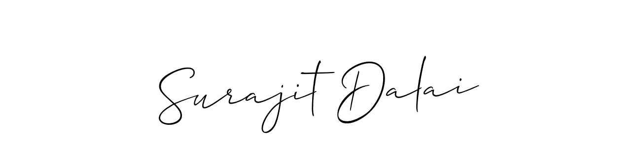 if you are searching for the best signature style for your name Surajit Dalai. so please give up your signature search. here we have designed multiple signature styles  using Allison_Script. Surajit Dalai signature style 2 images and pictures png