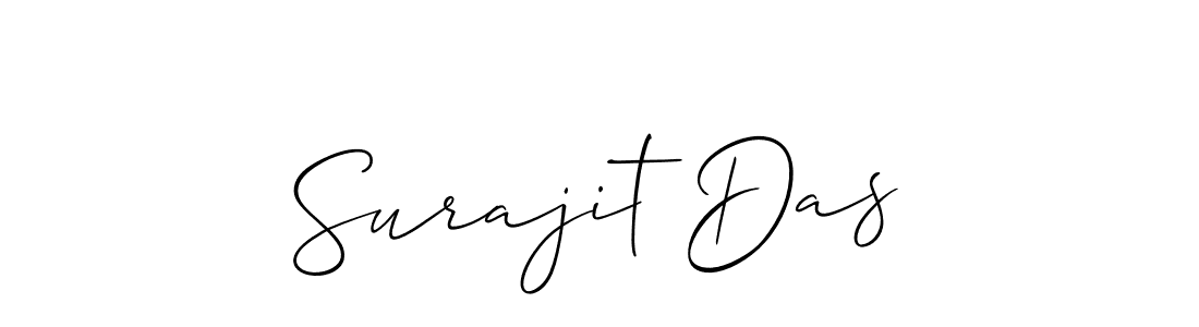 Use a signature maker to create a handwritten signature online. With this signature software, you can design (Allison_Script) your own signature for name Surajit Das. Surajit Das signature style 2 images and pictures png