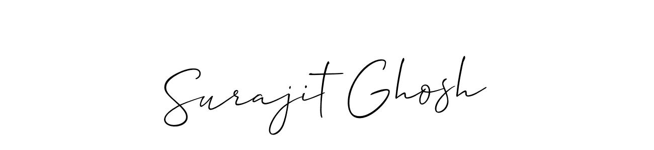 Create a beautiful signature design for name Surajit Ghosh. With this signature (Allison_Script) fonts, you can make a handwritten signature for free. Surajit Ghosh signature style 2 images and pictures png