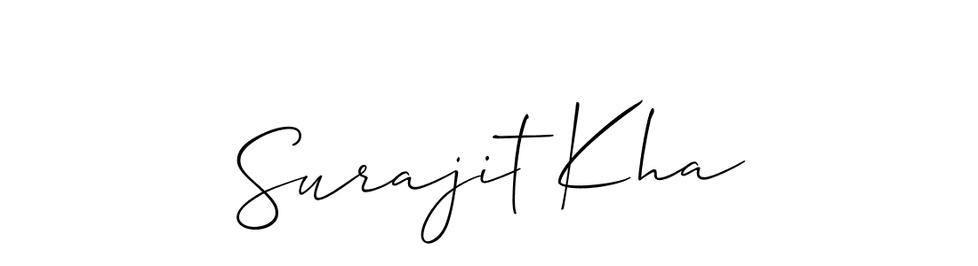 You should practise on your own different ways (Allison_Script) to write your name (Surajit Kha) in signature. don't let someone else do it for you. Surajit Kha signature style 2 images and pictures png