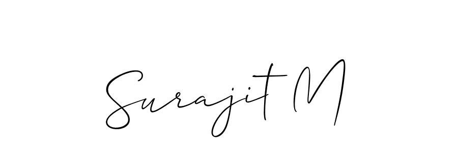 Best and Professional Signature Style for Surajit M. Allison_Script Best Signature Style Collection. Surajit M signature style 2 images and pictures png