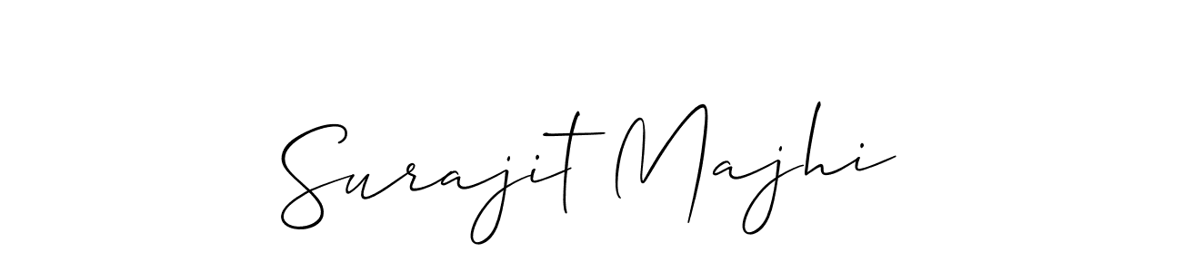 Create a beautiful signature design for name Surajit Majhi. With this signature (Allison_Script) fonts, you can make a handwritten signature for free. Surajit Majhi signature style 2 images and pictures png