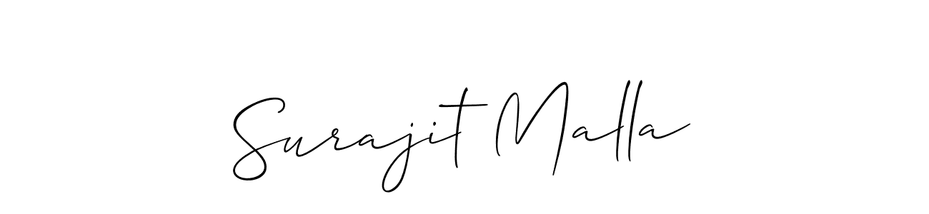 You should practise on your own different ways (Allison_Script) to write your name (Surajit Malla) in signature. don't let someone else do it for you. Surajit Malla signature style 2 images and pictures png