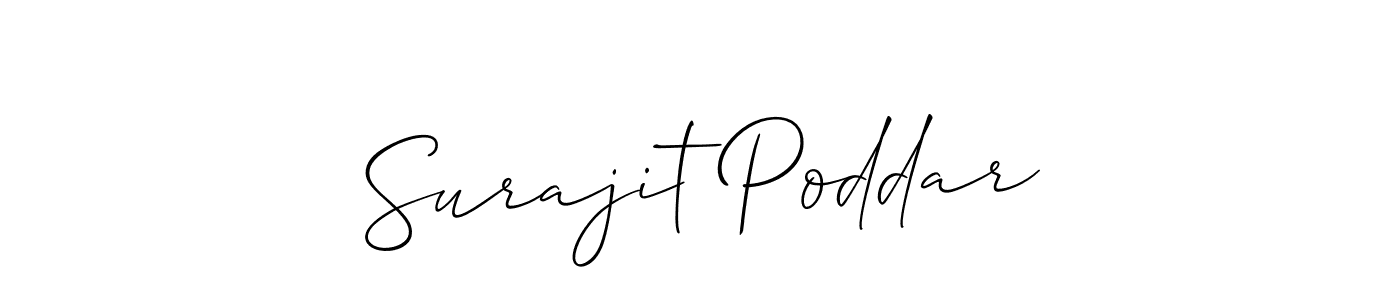Make a short Surajit Poddar signature style. Manage your documents anywhere anytime using Allison_Script. Create and add eSignatures, submit forms, share and send files easily. Surajit Poddar signature style 2 images and pictures png