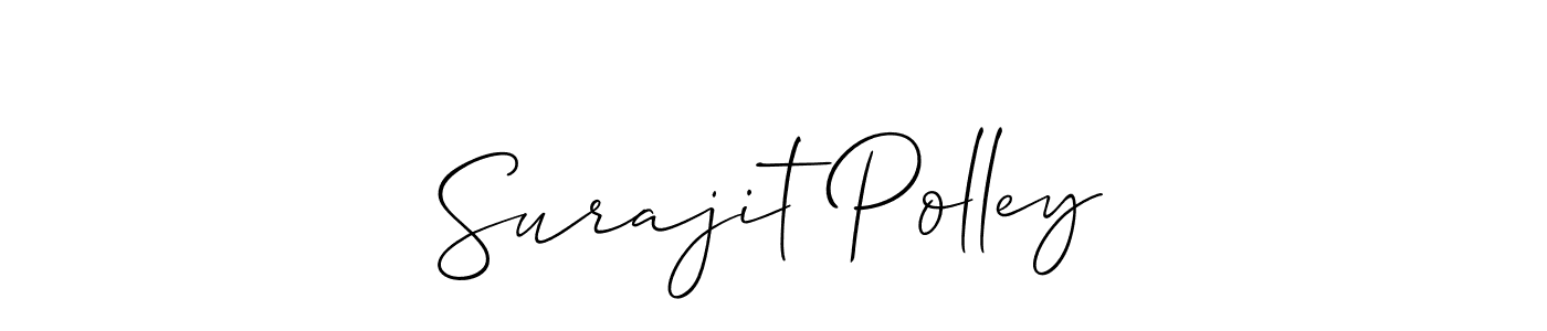 Check out images of Autograph of Surajit Polley name. Actor Surajit Polley Signature Style. Allison_Script is a professional sign style online. Surajit Polley signature style 2 images and pictures png
