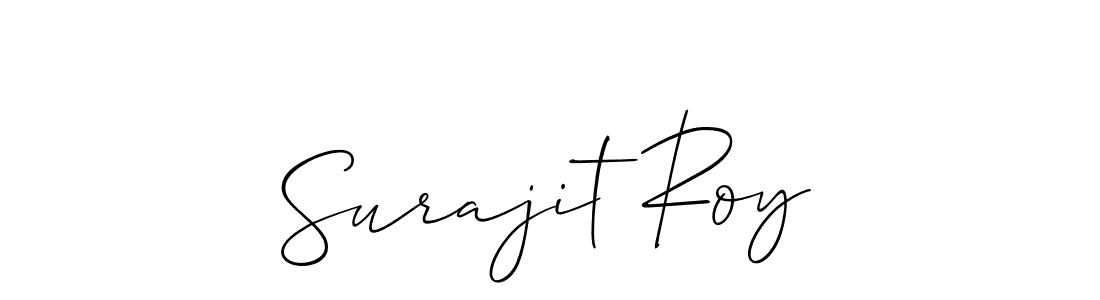 How to make Surajit Roy signature? Allison_Script is a professional autograph style. Create handwritten signature for Surajit Roy name. Surajit Roy signature style 2 images and pictures png
