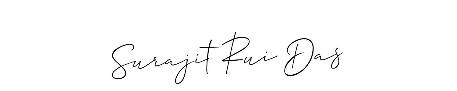 Allison_Script is a professional signature style that is perfect for those who want to add a touch of class to their signature. It is also a great choice for those who want to make their signature more unique. Get Surajit Rui Das name to fancy signature for free. Surajit Rui Das signature style 2 images and pictures png