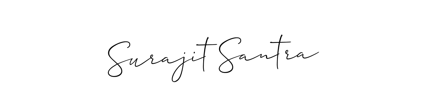 It looks lik you need a new signature style for name Surajit Santra. Design unique handwritten (Allison_Script) signature with our free signature maker in just a few clicks. Surajit Santra signature style 2 images and pictures png