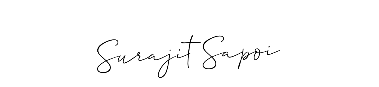 Also we have Surajit Sapoi name is the best signature style. Create professional handwritten signature collection using Allison_Script autograph style. Surajit Sapoi signature style 2 images and pictures png