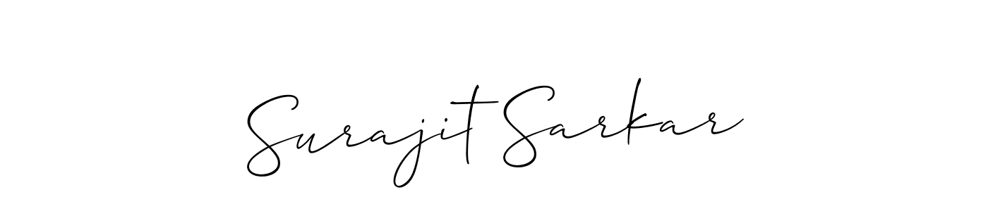 Make a short Surajit Sarkar signature style. Manage your documents anywhere anytime using Allison_Script. Create and add eSignatures, submit forms, share and send files easily. Surajit Sarkar signature style 2 images and pictures png