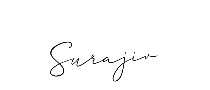 You should practise on your own different ways (Allison_Script) to write your name (Surajiv) in signature. don't let someone else do it for you. Surajiv signature style 2 images and pictures png