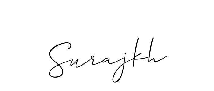 You can use this online signature creator to create a handwritten signature for the name Surajkh. This is the best online autograph maker. Surajkh signature style 2 images and pictures png