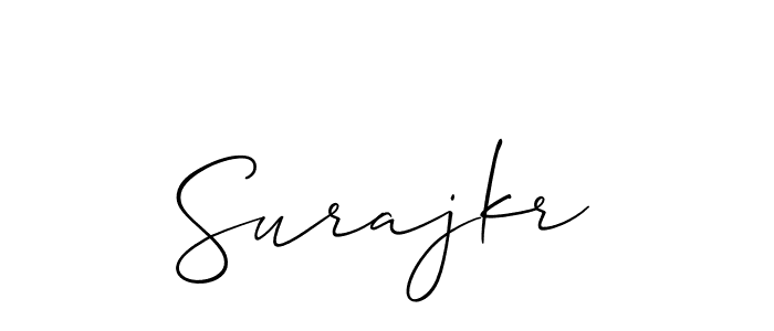 Make a beautiful signature design for name Surajkr. Use this online signature maker to create a handwritten signature for free. Surajkr signature style 2 images and pictures png