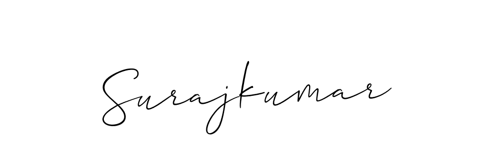 Make a beautiful signature design for name Surajkumar. With this signature (Allison_Script) style, you can create a handwritten signature for free. Surajkumar signature style 2 images and pictures png